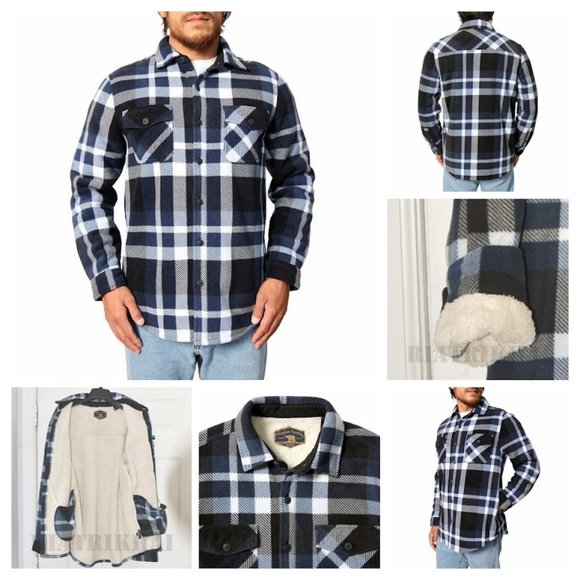 Freedom Foundry Other - Blue/Black NWT Freedom Foundry Men’s Super Plush Shirt Jacket